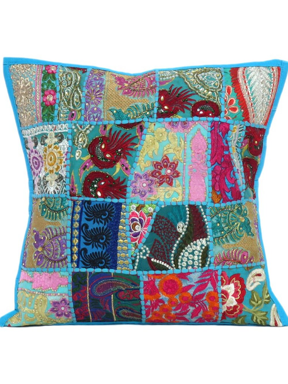 Oussum Cotton Decorative Pillow Case Cotton Cushion Cover Flap Closer Set Of 1